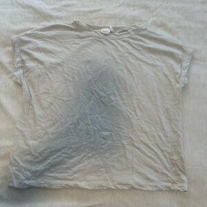 toast grey 100% cotton tshirt